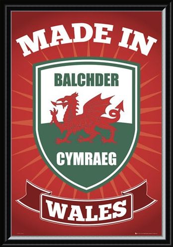 Framed Framed Made in Wales - Welsh Pride