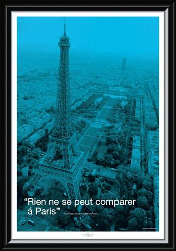Framed Framed Nothing can compare to Paris - Eiffel Tower