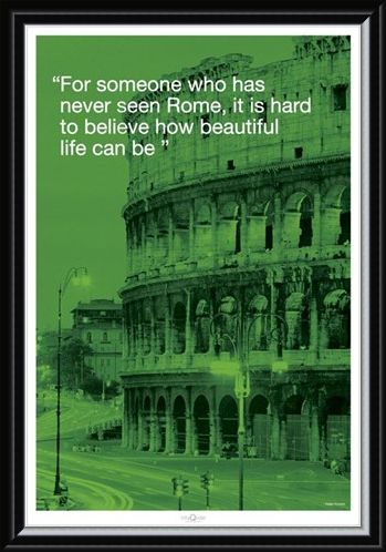 Framed Framed Beautiful Life - Rome