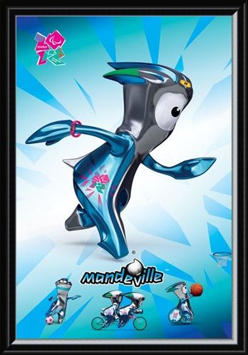Framed Framed Mandeville - London Olympic Mascot