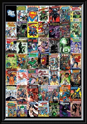 Framed Framed The World's Greatest Super Heroes - DC Comics Montage