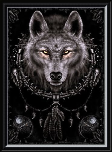 Framed Framed Wolf Dreams - Spiral