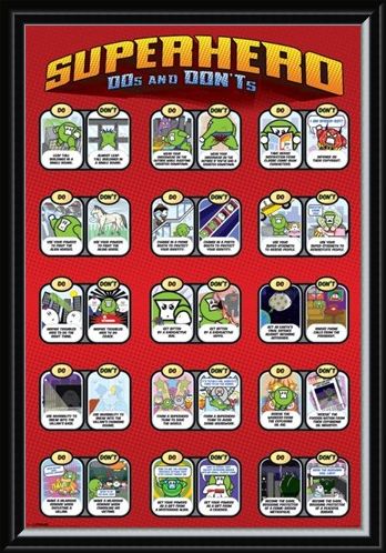 Framed Framed Superhero Do's and Don'ts - Rules of a Hero