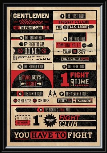 Framed Framed The First Rule of Fight Club... - Fight Club