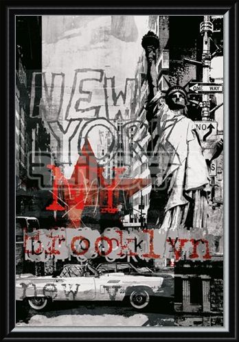 Framed Framed New York Collage 3 - New York City
