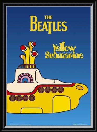 Framed Framed Yellow Submarine - The Beatles