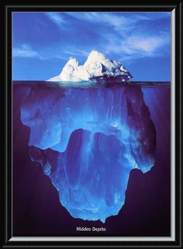 Framed Framed Iceberg - Hidden Depths