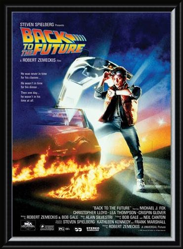 Framed Framed Back to the Future Movie Score - Back to the Future