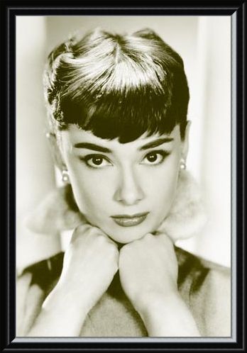 Framed Framed Close-up - Audrey Hepburn