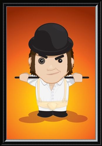 Framed Framed Cartoon Alex - A Clockwork Orange