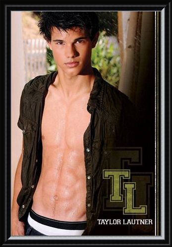 Framed Framed Relaxing in the Sun - Taylor Lautner