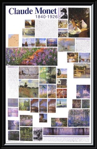 Framed Framed The Life Of - Claude Monet