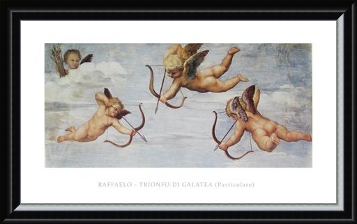 Framed Framed Trionfo Di Galetea - Raffaello Sanzio Raphael