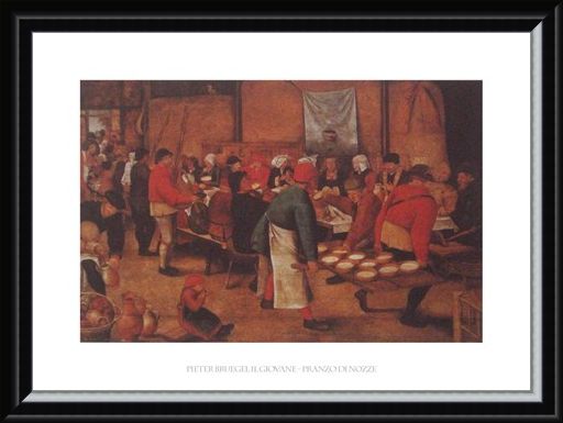 Framed Framed The Peasant Wedding - Pieter Bruegel