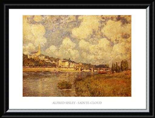 Framed Framed Saint Cloud - Alfred Sisley