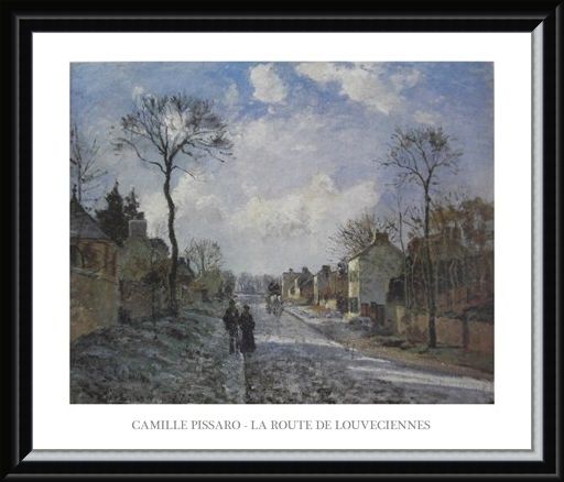 Framed Framed The Road to Louveciennes - Camille Pissaro