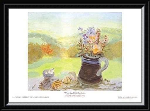 Framed Framed Evening at Bootheby, 1953 - Winifred Nicholson