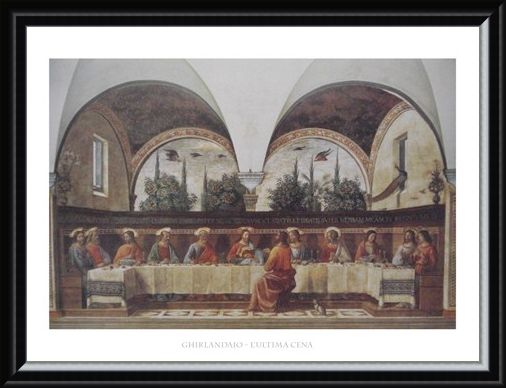 Framed Framed The Last Supper - Domenico Ghirlandaio
