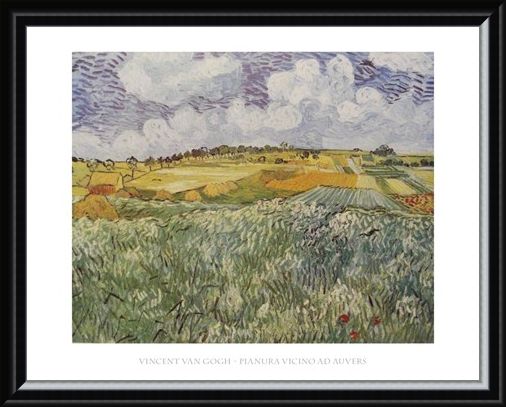 Framed Framed Plains Near Auvers - Vincent Van Gogh