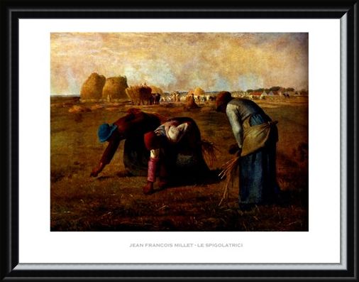 Framed Framed The Gleaners - Jean Francois Millet