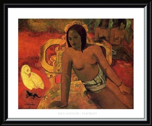 Framed Framed Vairumati - Paul Gauguin
