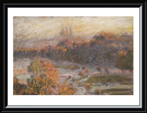 Framed Framed Les Tuileries - Claude Monet
