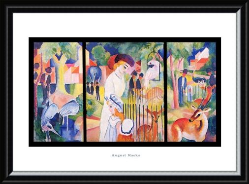 Framed Framed Zoological Garden 1912 - August Macke