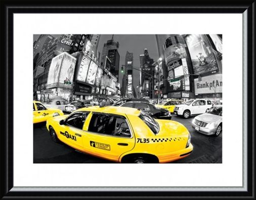 Framed Framed Rush Hour in Times Square - New York City