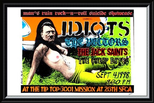 Framed Framed Man's Ruin Rock-n-Roll Suicide Showcase - Frank Kozik