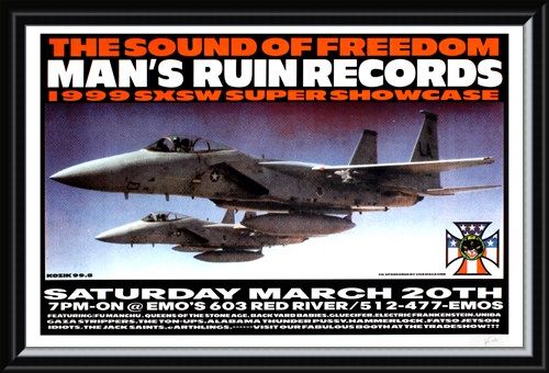 Framed Framed Man's Ruin Records 1999 SXSW Showcase - Frank Kozik