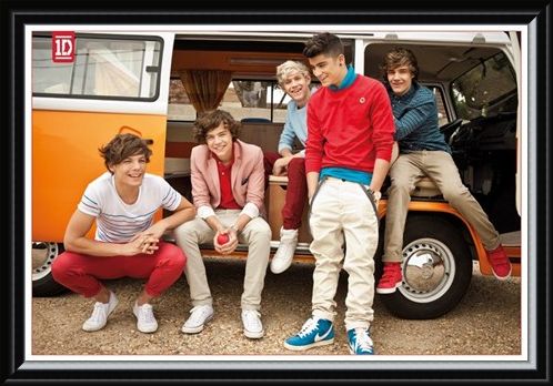 Framed Framed Camper Van Boys - One Direction