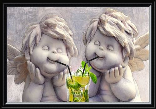 Framed Framed Angelic Mojito Drinkers - Stone Cold Sober