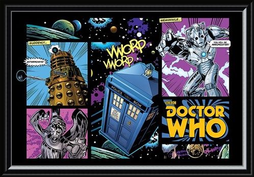 Framed Framed Comicbook Style - Doctor Who