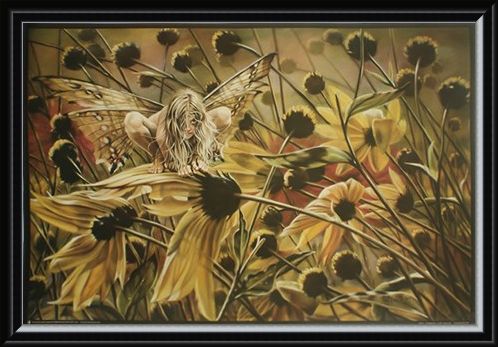 Framed Framed Chameleon Fairy - Sheila Wolk
