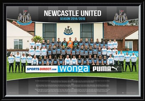 Framed Framed Team Photo - Newcastle United Football Club 2014/15