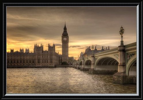 Framed Framed Big Ben - A Watchful Eye Over London