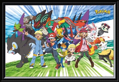 Framed Framed Travelling Party - Pokémon