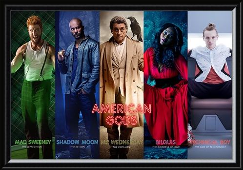 Framed Framed Character Collage - American Gods