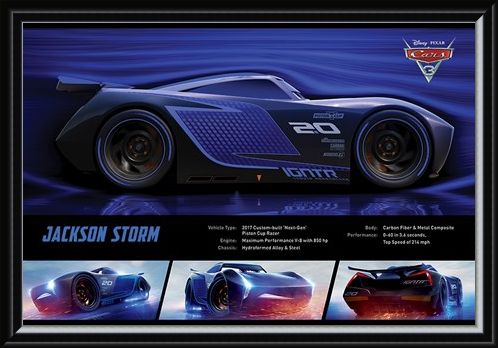 Framed Framed Jackson Storm Stats - Cars 3