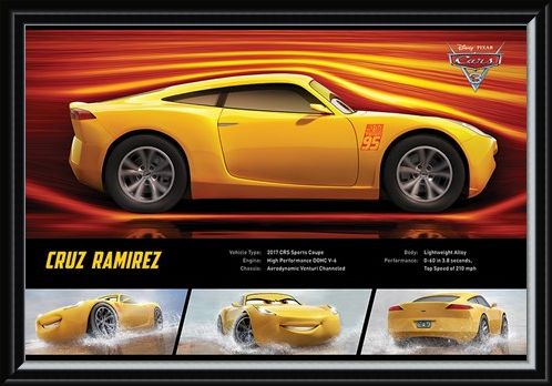 Framed Framed Cruz Ramirez Stats - Cars 3