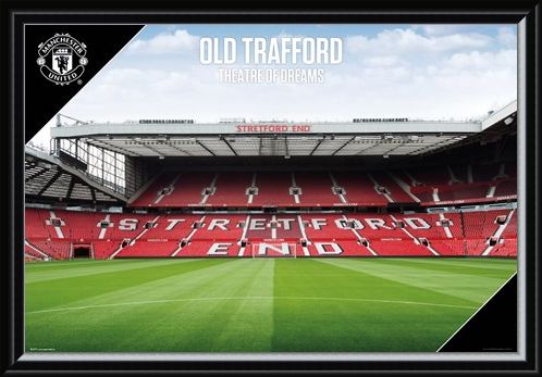 Framed Framed Old Trafford 17-18 - Manchester United