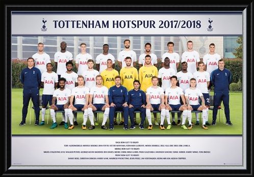 Framed Framed Photo 17-18 - Tottenham Team