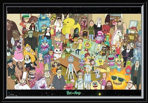 Framed Framed Cast - Rick and Morty