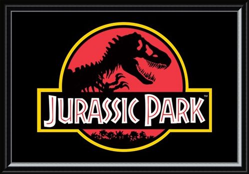 Framed Framed Movie Logo - Jurassic Park