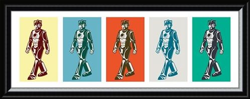 Framed Framed Pop Art Style Cybermen - Doctor Who