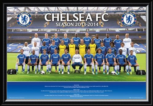 Framed Framed Team Photo 2013/14 - Chelsea Football Club