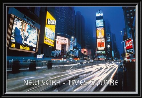 Framed Framed Neon Panorama - New York City