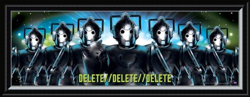 Framed Framed Delete, Delete, Delete - Doctor Who Cybermen