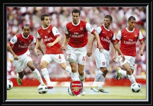Framed Framed The Gunners Star Players - Arsenal Football Club