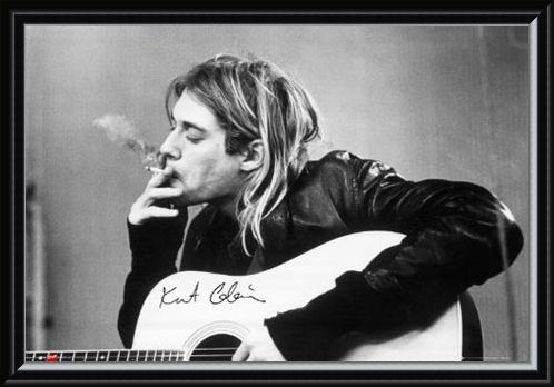 Framed Framed Having a Smoke - Kurt Cobain